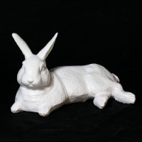 Field Rabbit Fiberglass Resin Indoor/Outdoor Garden Statue