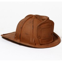 Fireman Helmet - Fiberglass Resin Indoor/Outdoor Garden Statue