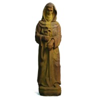 Saint Fiacre 29" Lightweight Fiberglass Resin Indoor/Outdoor Church Statuary