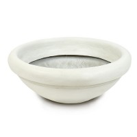Low Profile Urn 11in. Fiberglass Resin Indoor/Outdoor Garden / Patio Statue