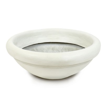 Low Profile Urn 11in. Fiberglass Indoor/Outdoor Garden Statue -  - F7762