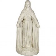 Mary Of The Rosary w/Lace 49in. High Lightweight Fiberglass Resin In/Outdoor Statue