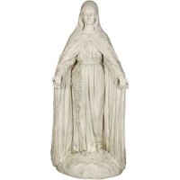 Mary Of The Rosary w/Lace 49in. High Lightweight Fiberglass Resin In/Outdoor Statue
