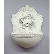Vappa Female Fountain Fiberglass Resin In/Outdoor Wall Mount Statue