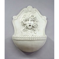 Vappa Female Fountain Fiberglass Resin In/Outdoor Wall Mount Statue