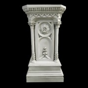 Columned Church Stand Pedestal Statue Display Base/Riser Lightweight Lightweight Fiberglass Resin