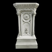 Columned Church Stand Pedestal Statue Display Base/Riser Lightweight Lightweight Fiberglass Resin