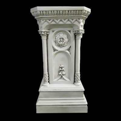 Columned Church Riser Stand Pedestal Statue Base Fiberglass Statue -  - F7218
