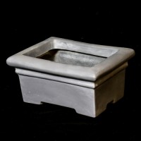 Square Simple Pot 9" - Fiberglass Resin Indoor/Outdoor Garden / Patio Statue