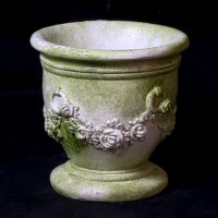 Garland & Ring Bowl Small Fiber Stone Indoor/Outdoor Garden / Patio Statue
