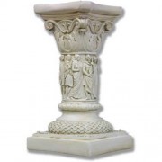 Nine Muses Stand Pedestal Statue Display Base/Riser 20in. - Lightweight Fiberglass Resin