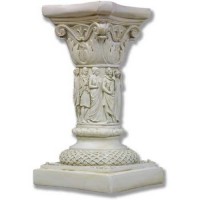 Nine Muses Stand Pedestal Statue Display Base/Riser 20in. - Lightweight Fiberglass Resin