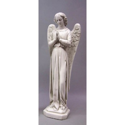 Angel Cari Hands Prayer 21in. - Fiberglass - Outdoor Statue -  - F69734