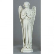 Angel Cari Hands Prayer 21in. Lightweight Fiberglass Resin Indoor/Outdoor Garden
