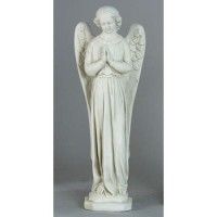 Angel Cari Hands Prayer 21in. Lightweight Fiberglass Resin Indoor/Outdoor Garden