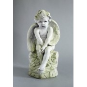Nuriel Angel On Base Fiberglass Resin Indoor/Outdoor Garden Statue