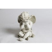 Peekaboo Cherub Fiberglass Resin Indoor/Outdoor Garden