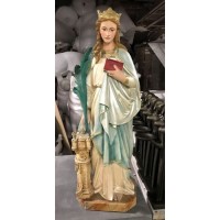 St. Barbara - Lightweight Fiberglass Resin Indoor/Outdoor Church Statuary