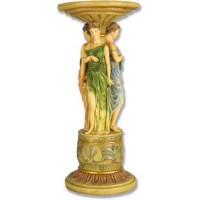 Tario Graces Stand Pedestal Statue Display Base/Riser 27 In. H, Lightweight Fiberglass Resin