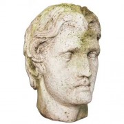 Alexander The Great Head 12in. Fiberglass Resin Indoor/Outdoor Garden