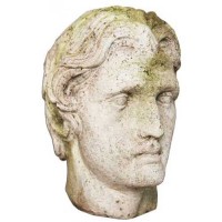 Alexander The Great Head 12in. Fiberglass Resin Indoor/Outdoor Garden