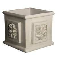 Carlo Square Pot 12in. Fiberglass Resin Indoor/Outdoor Garden / Patio