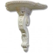 Scroll Drapery Bracket 9in. Fiberglass Resin - Indoor/Outdoor Statue