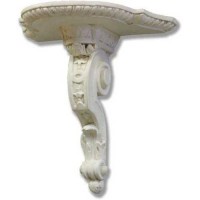 Scroll Drapery Bracket 9in. Fiberglass Resin - Indoor/Outdoor Statue
