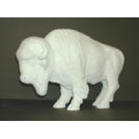 Buffalo Standing 21 (cow108) Fiberglass Resin Indoor/Outdoor Garden Statue