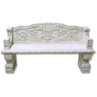 Greenman Grand Bench 33in. - Fiberglass - Indoor/Outdoor Statue -  - F7592