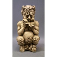 Chubby Greek Pan 14in. Fiberglass Resin Indoor/Outdoor Garden Statue