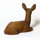 Sitting Deer Fawn Fiber Stone Resin Indoor/Outdoor Statue/Sculpture -  - FS8682