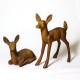 Sitting Deer Fawn Fiber Stone Resin Indoor/Outdoor Statue/Sculpture -  - FS8682