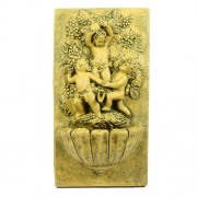 Bacchanale Denfants Fountain Fiberglass Resin Outdoor Wall Mount Statue