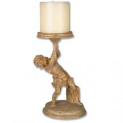 Captive Angel Candleholder - Lightweight Fiberglass Resin - Indoor/Outdoor Statue
