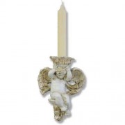 Putti Candleholder(Side) - Lightweight Fiberglass Resin - Indoor/Outdoor Statue