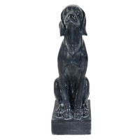 Watchful Dog for Frontdoor / Porch Steps Fiberglass Resin Indoor/Outdoor Garden Statue