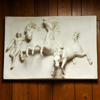 Horses/Anahita Large 26in. High - Fiberglass Resin - Outdoor Statue