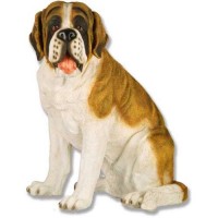 Saint Bernard 24in. - Fiberglass Resin - Indoor/Outdoor Garden Statue