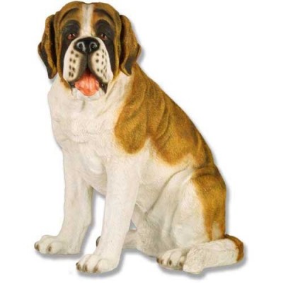 Saint Bernard 24in. - Fiberglass - Indoor/Outdoor Garden Statue -  - F7644-R