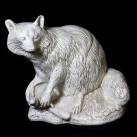 River Raccoon Fiberglass Resin Indoor/Outdoor Garden Statue