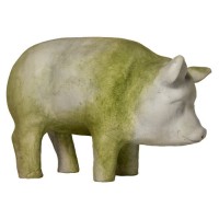 Folk Pig Fiberglass Resin Indoor/Outdoor Garden