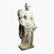Harvest Maiden 73in. Fiberglass Resin Indoor/Outdoor Statuary