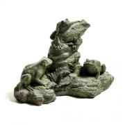 Frog Trio Fiberglass Resin Indoor/Outdoor Statuary