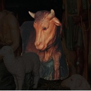 COW FOR LIFESIZE SET 71"H Lightweight Fiberglass Resin Indoor/Outdoor Church Statuary