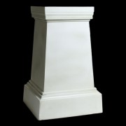 Andrea Pedestal Plain Fiberglass Resin Indoor/Outdoor Garden Statue