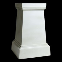 Andrea Pedestal Plain Fiberglass Resin Indoor/Outdoor Garden Statue