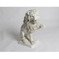 Lion Left Paw Up Fiberglass Resin Indoor/Outdoor Garden
