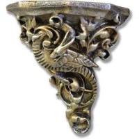 Gargoyle Bracket Fiberglass Resin Indoor/Outdoor Garden
