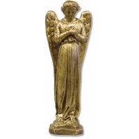 Angel Cari Hands Crossed 21 Fiberglass Resin Indoor/Outdoor Garden Statue